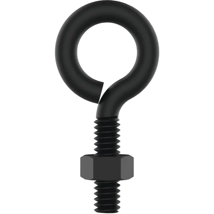 National Hardware 1/4" x 2" Eye Bolt, Black