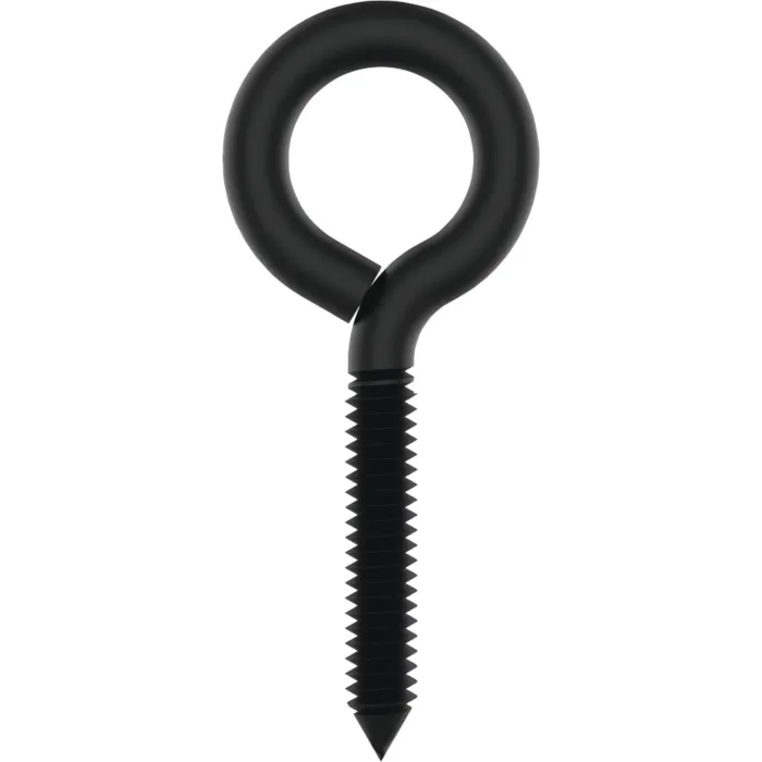 National Hardware Screw Eye (Black - 2 pk) 3-7/8 in.