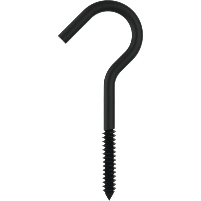 National Hardware Ceiling Hook (Black) .25, 1/4x 4-1/4
