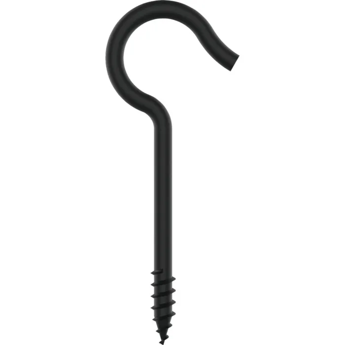 National Hardware Ceiling Hook (Black - 3 pk) 3-3/8 in.