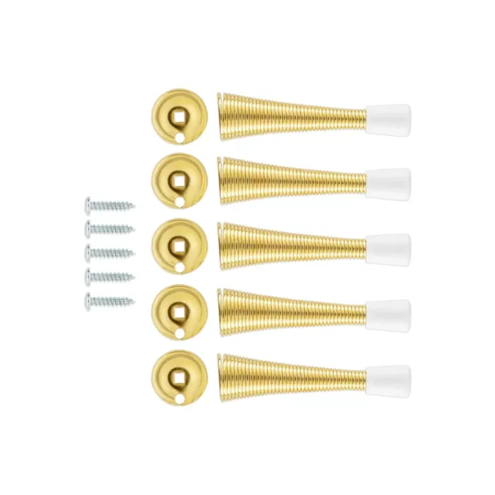 National Hardware Door Stop Spring (Brass - 5pk)