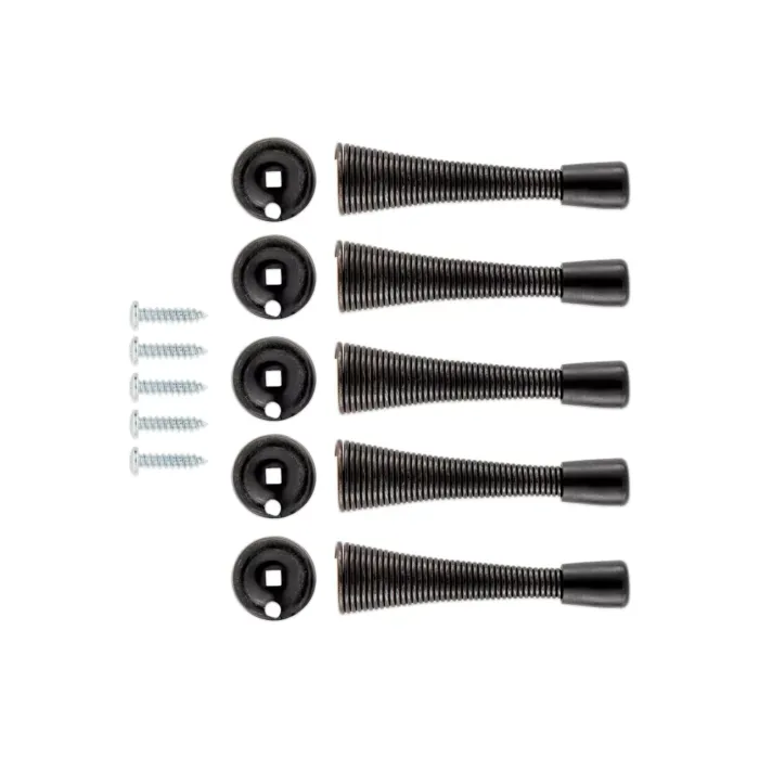 National Hardware Door Stop Spring (Matte Black - 5pk)