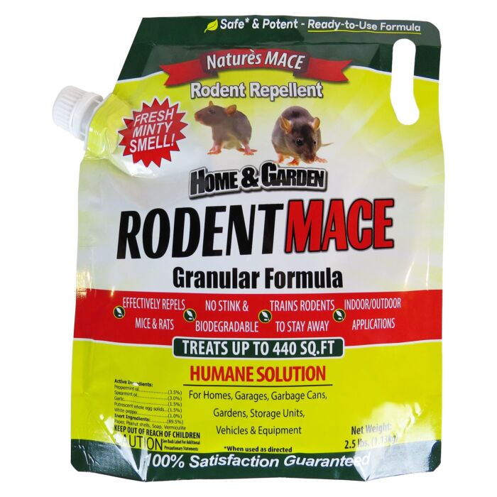 Rodent Mace Nature ftS Mace Rodent Mace RODGRN7001 Fresh Minty 2.5 lb Granular Rodent Repellent