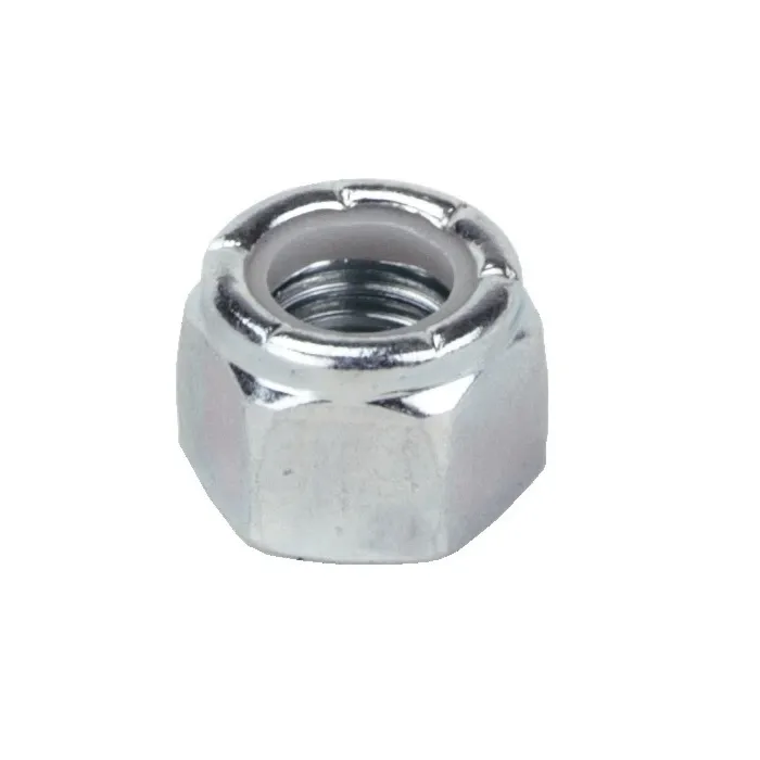 1/2"-13 Nylon Lock Nut Coarse Thread, Zinc   