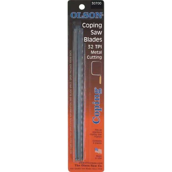 Olson 32 TPI Metal Cutting Coping Saw Blade (4pk) 6-1/2 in.