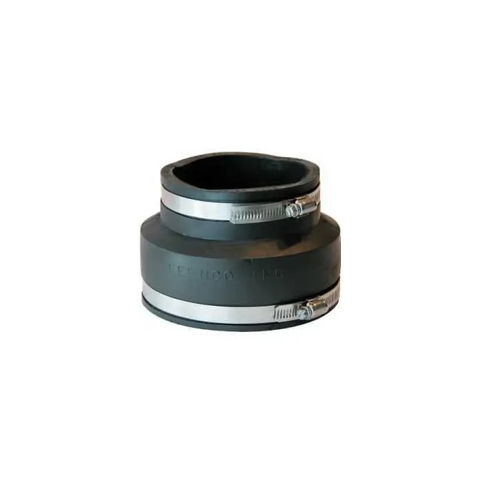 PIPECONX Fernco P1056-54 Flexible Coupling, 5 x 4 in, PVC, 4.3 psi Pressure