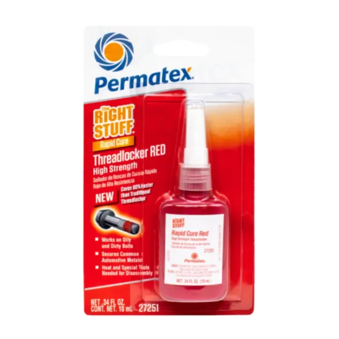 Permatex The Right Stuff Rapid Cure High Strength Threadlocker (Red) 10 mL