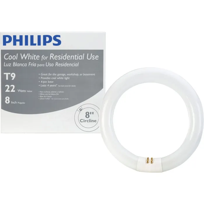 Philips Lighting Philips 22W 8 In. Cool White T9 4-Pin Circline Fluorescent Tube Light Bulb