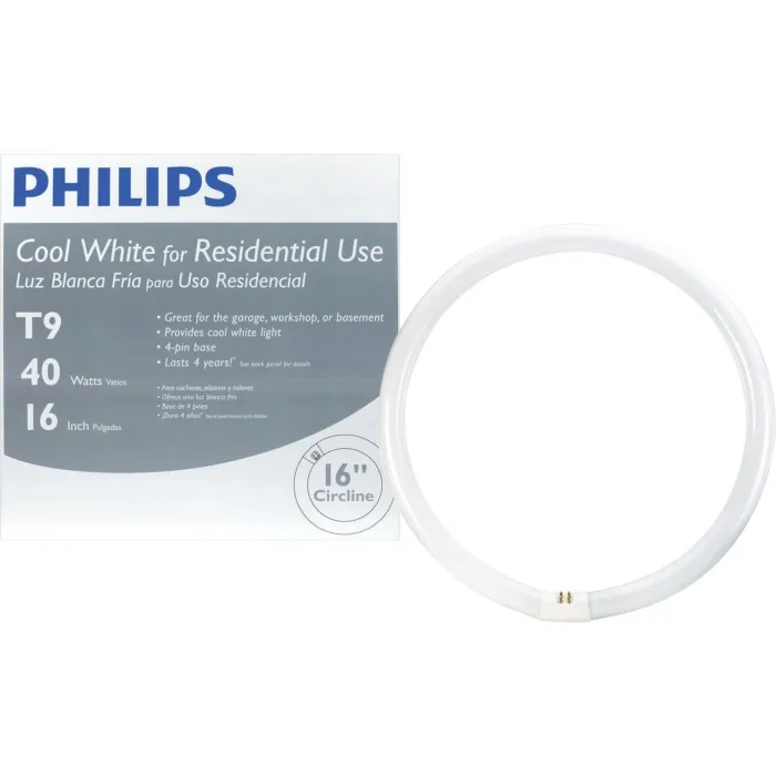 Philips Lighting Philips 40W 16 In. Cool White T9 4-Pin Circline Fluorescent Tube Light Bulb
