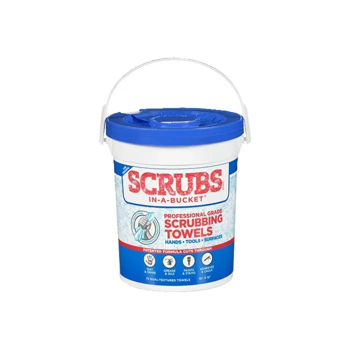 Permatex 10 x 12 in Dual Textured Blue Pre-Moistened Scrubbing Towel