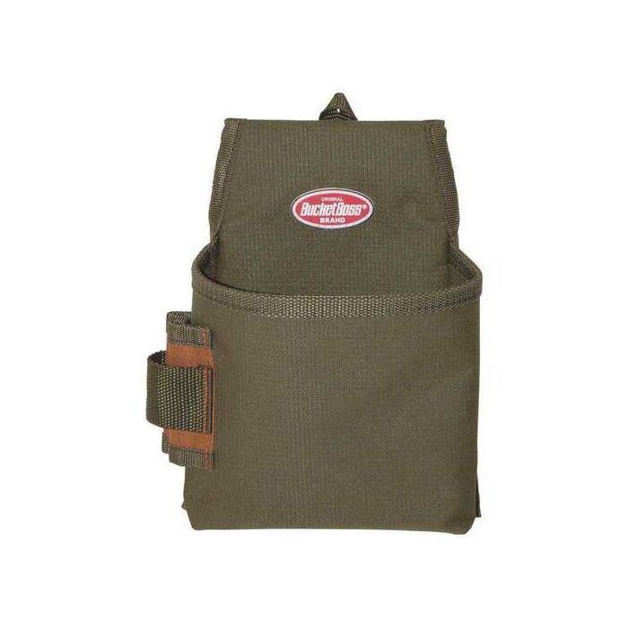 Bucket Boss® 1 6-1/2 in 3 in Pocket Fastener Pouch with Flap Fit