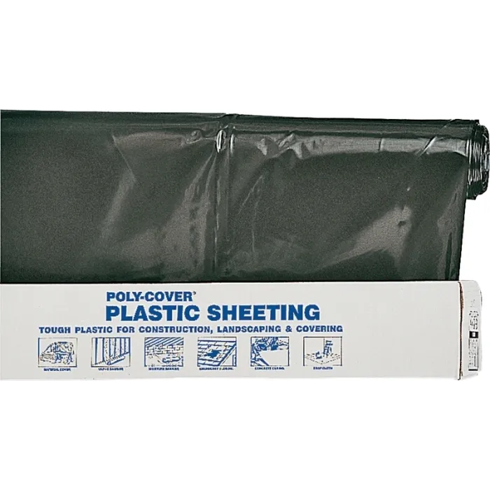 Warps BlackPlastic Sheeting 100 ft x 8 ft, 6 Mil