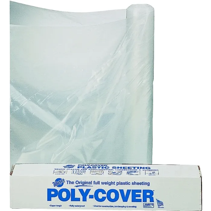 Warps Clear Plastic Sheeting 100 ft x 28 ft, 6 Mil