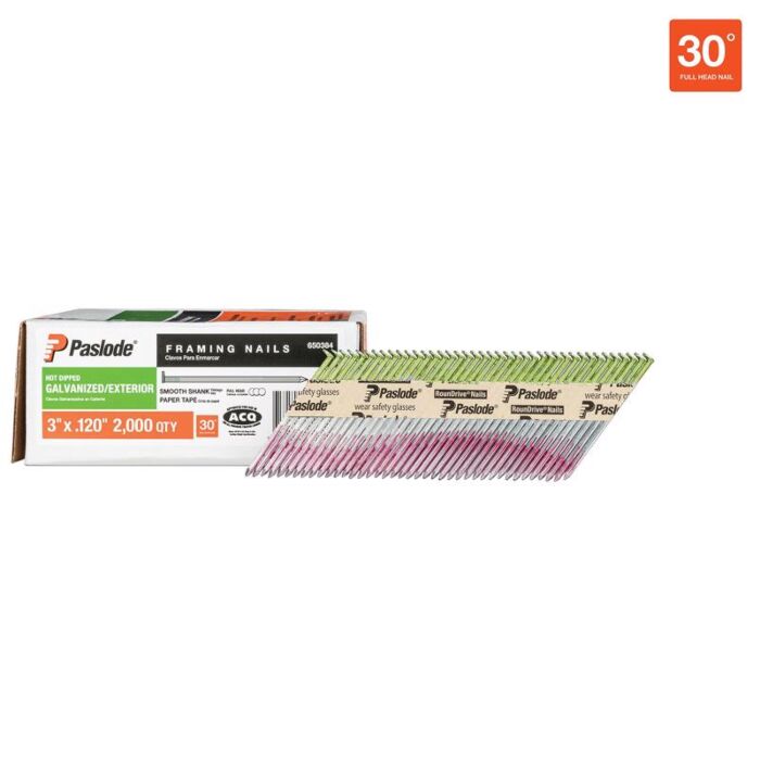 Paslode Galvanized Framing Nail (2000pk) 3 in.
