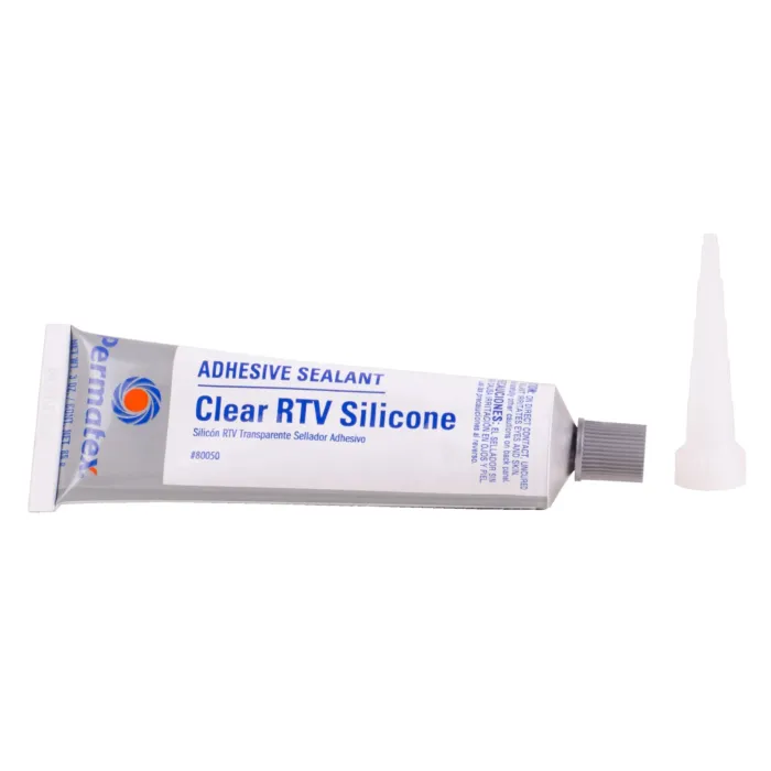 Permatex 3 Oz. Clear RTV Silicone Adhesive Sealant