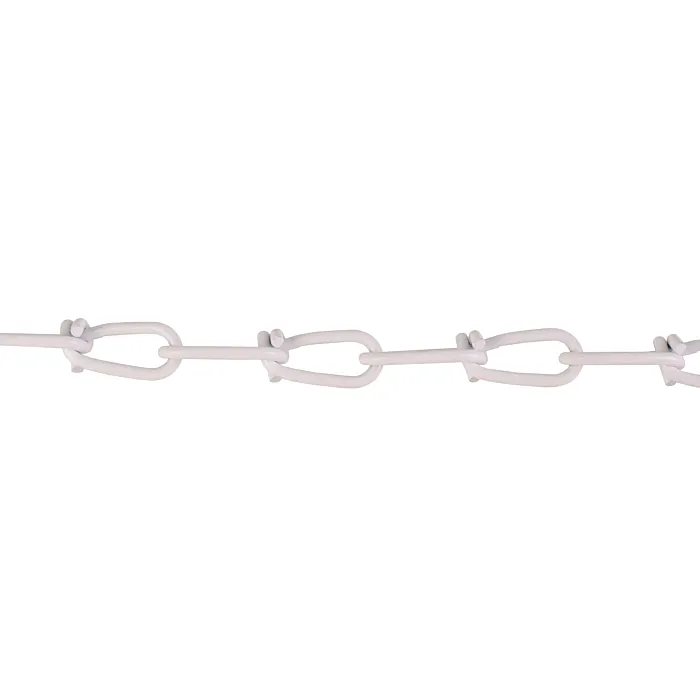 Campbell PA072-2027N Double Loop Chain, #2/0 255 lb Working Load, Carbon Steel, Poly-Coated