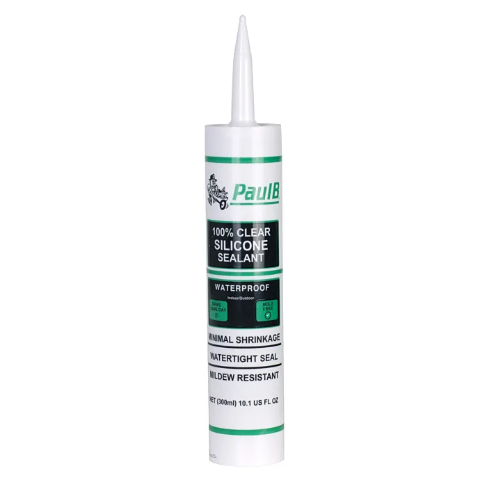 PaulB 10.1 oz Clear Silicone Sealant