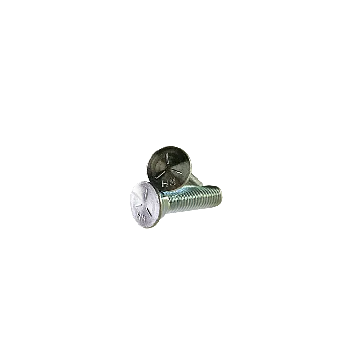 1/2"-13 x 2-1/2" Plow Bolt Steel Zinc Plated