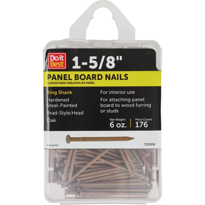 Do it Best Do it 1-5/8 In. 16-1/2 ga Oakl Ring Shank Paneling Nails (186 Ct.)