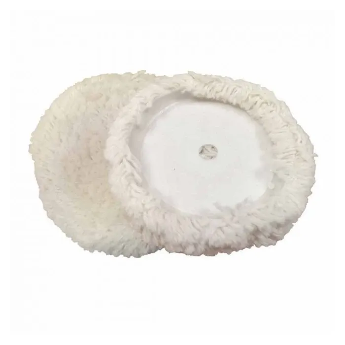 American General Tool 8 in Wool Fiber Hook and Loop Buffing Pad