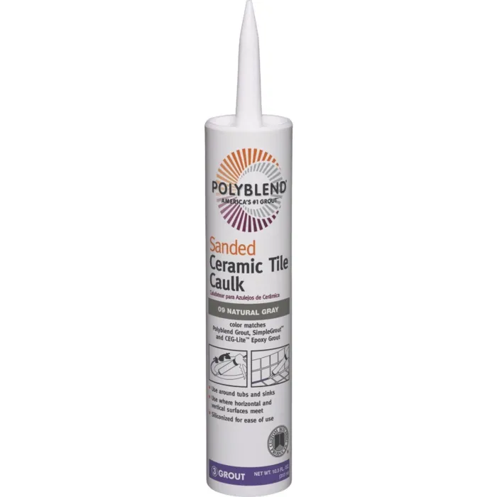 Polyblend Sanded Ceramic Tile Caulk (#380 Haystack) 10.5 oz