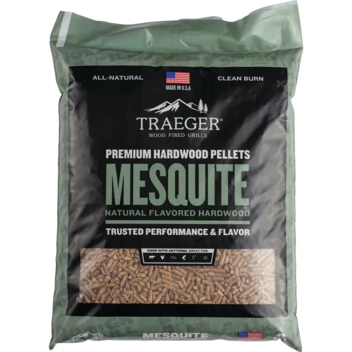Traeger Mesquite All-Natural Wood Grilling Pellets - 20 lb