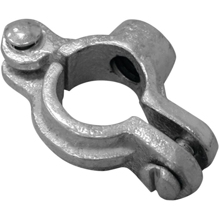 Jones Stephens 1" Zinc Plated Hinged Split Ring for 3/8" Rod (For Iron Pipe)