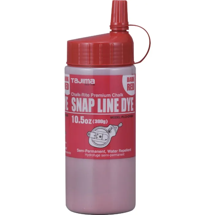 TAJIMA TOOL Tajima 10-1/2 Oz. Red Snap-Line Dye Chalk Line Chalk