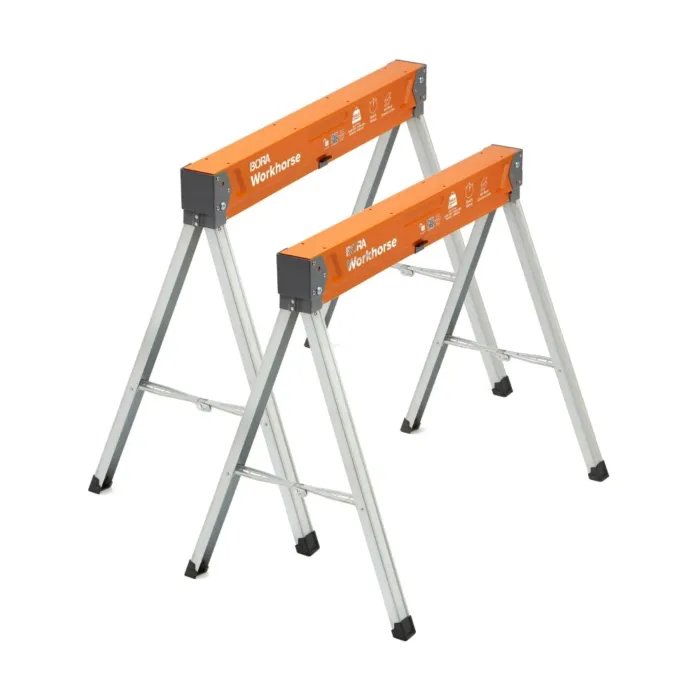 Bora Tool Folding Sawhorse (Orange - 2pk)