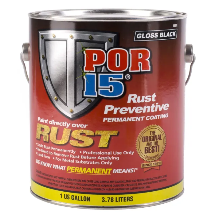 POR-15® 45001 1 gal Gloss BlackLiquid Non-Porous Rust Preventive Coating