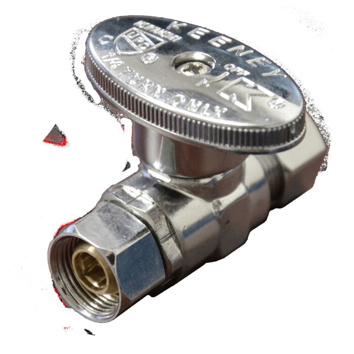 Danco 3/8 in. O.D. Outlet x 3/8 in. O.D. Inlet Straight Stop