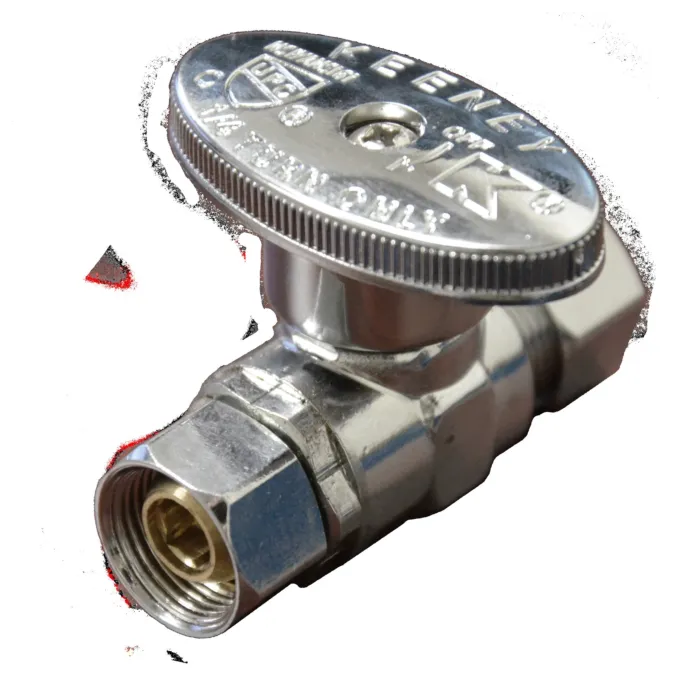 Danco 3/8 in. O.D. Outlet x 3/8 in. O.D. Inlet Straight Stop