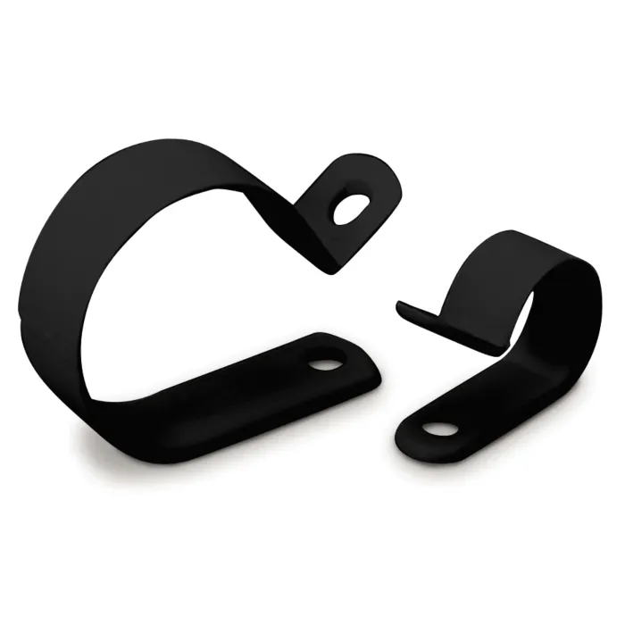 Gardner Bender Plastic Cable Clamp, 1/2" Dia, Smooth Edge, Fast Install, Screw or Nail Mount, UVB Black, 12/Bag