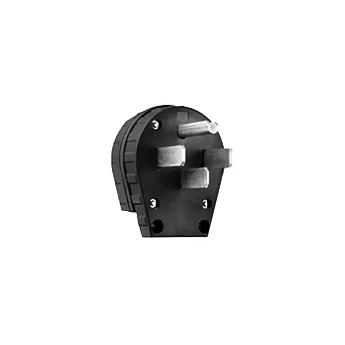 Pass & Seymour Legrand 3867CC5 Electrical Plug, 3 -Pole, 50 A, 125/250 V, NEMA: NEMA 10-30P, 10-50P, Black