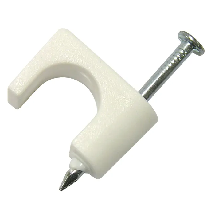 Gardner Bender 50 White 1/4 inch Coaxial Cable Staples - Low Voltage
