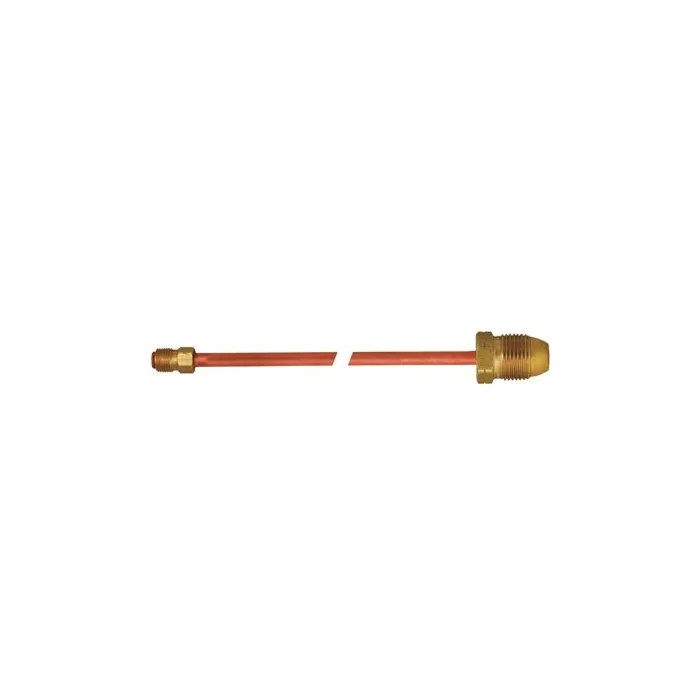 MEC™ 1/4 in Male Inverted Flare x Male Hard Nose POL 20 in Long Nipple Regulator Pigtail
