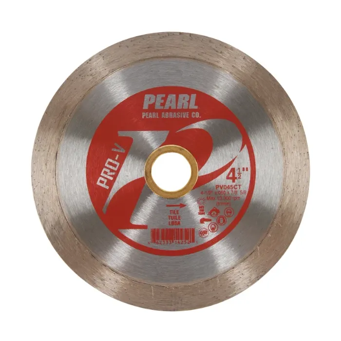 Pearl Abrasives 4-1/2 x .060 x 7/8, 5/8 Pearl P2 Pro-V™ Tile Blade, 10mm Rim
