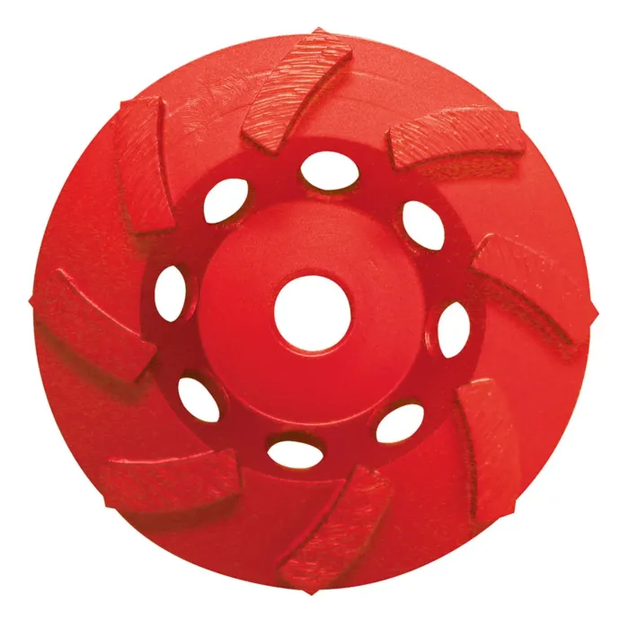 Pearl Abrasives P2™ Pro-V Segment Swirl Cup Wheel 5", 5/8"-11, 9 Segment