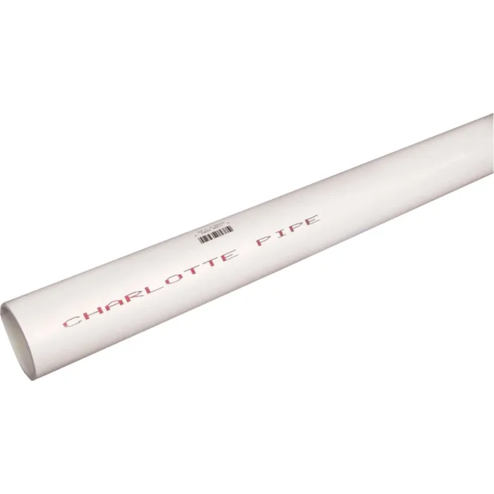 Charlotte Pipe 3 In. x 20 Ft. Cold Water Schedule 40 PVC Pressure Pipe, Belled End
