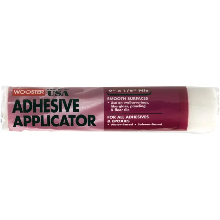 WOOSTER Adhesive Applicator Specialty Roller Cover - 9 in. x 1/8 in. Nap