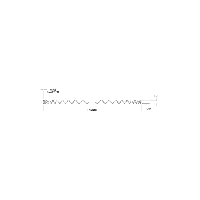 CENTURY SPRING 1-1/8 in 36 in Carbon Steel Compression Spring