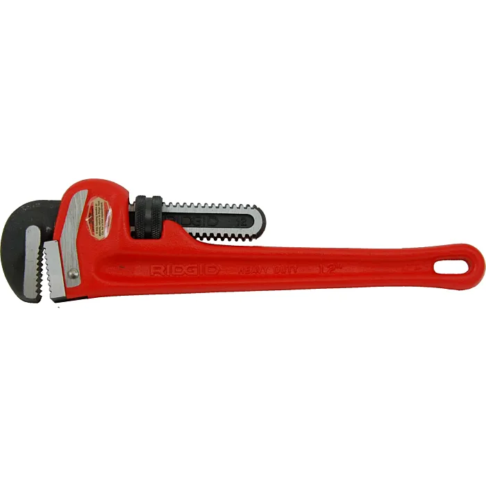 RIDGID 12" Heavy-Duty Straight Pipe Wrench, 31015