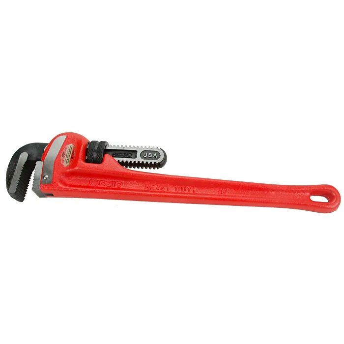 RIDGID 18" Heavy-Duty Straight Pipe Wrench, 31025