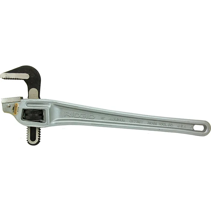 RIDGID 18" Aluminum Offset Pipe Wrench, 31125