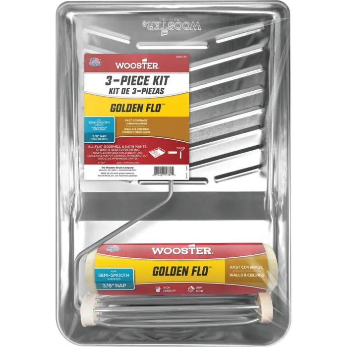 WOOSTER Wooster Golden Flo Roller & Tray Set (3-Piece)