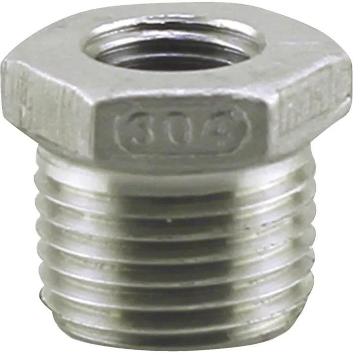 Boshart Industries PLUMB-EEZE 1 In. MIP x 1/2 In. FIP Stainless Steel Bushing