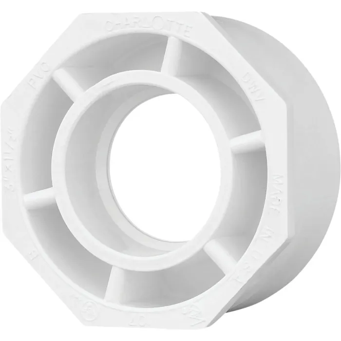 Charlotte Pipe 3 In. SPG x 1-1/2 In. Hub Schedule 40 DWV Reducing PVC Bushing