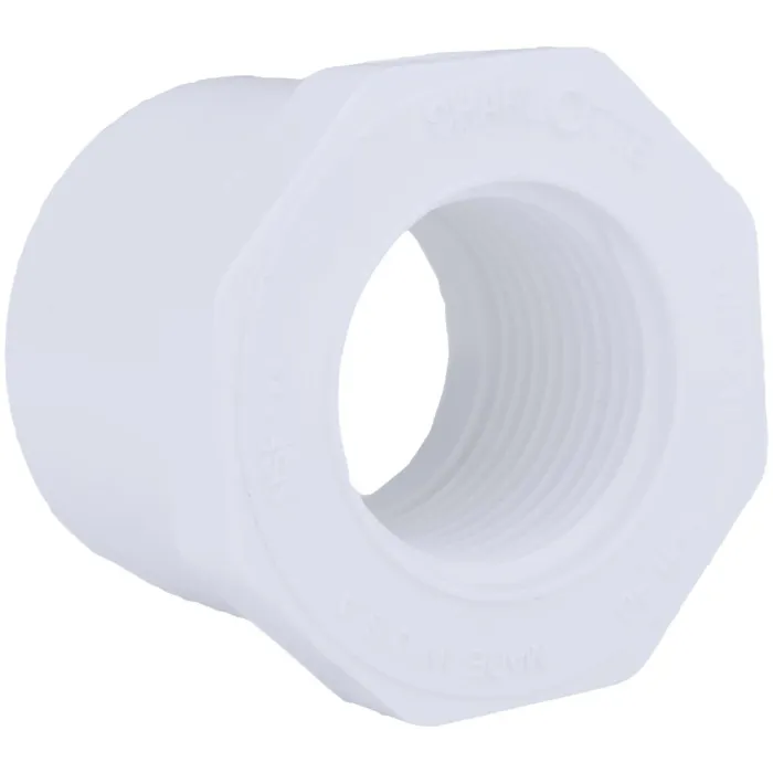 Charlotte Pipe 1-1/2 In. SPG x 1 In. FPT Schedule 40 PVC Bushing