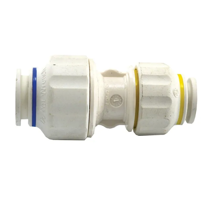 Jones Stephens 1/2" x 3/8" Twist to Lock Plastic Union Connector