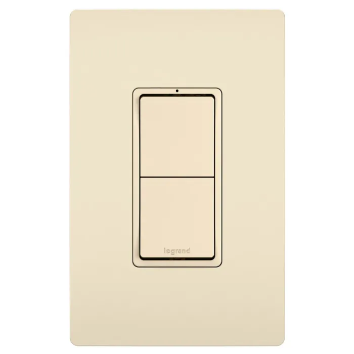 Pass & Seymour radiant® Two Single-Pole Switches, Light Almond